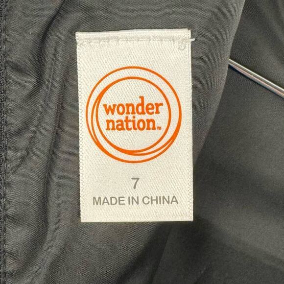 WONDER NATION | Red & Black Plaid High Low Sleeveless Holiday Dress | Kid's 7 - Picture 6 of 8